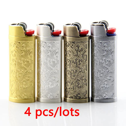 Metal Cowboy Boot Lighter Case for Standard BIC J6 Cute Cat Eyes Rhinotone Embroided Case Sleeve Durable Zinc Alloy Shell