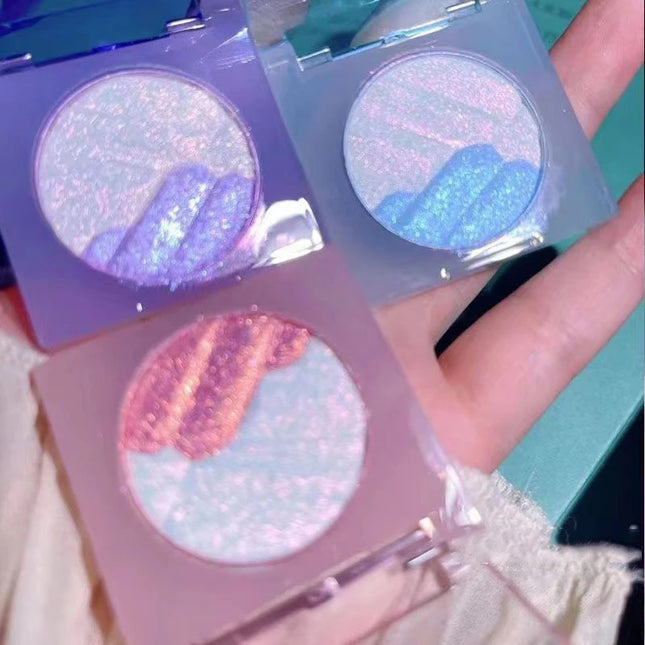 Pink Diamond Highlight Palette Glitter Mashed Potatoes Highlighter Makeup Gel Face and Body Brighten Natural Contour Shadow