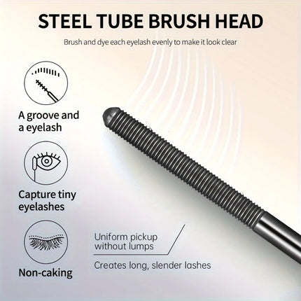 Steel Pipe Spiral Material Mascara,1pc/2pcs/3pcs/5pcs Mascara Base,Special Spiral Brush Head,24hour Lasting Lashes Primer Makeup