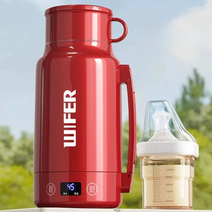Travel Electric Kettle Large Capacity, Portable Boiling Water Thermos with Smart Keep Warm, Fast Heating for Outdoor Camping