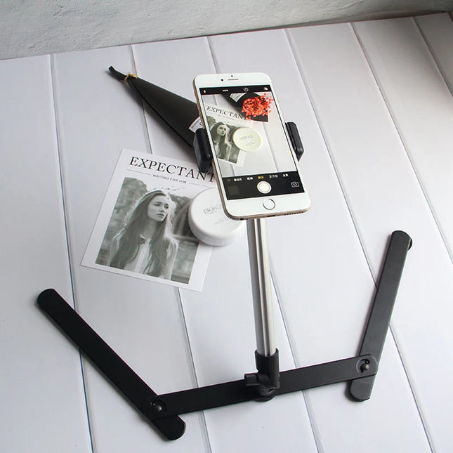 Foldable Overhead Tripod for Smartphone Desktop Tripod for Iphone Phone Tripodlar Tripodes for Note Shooting Tripe for Mobile