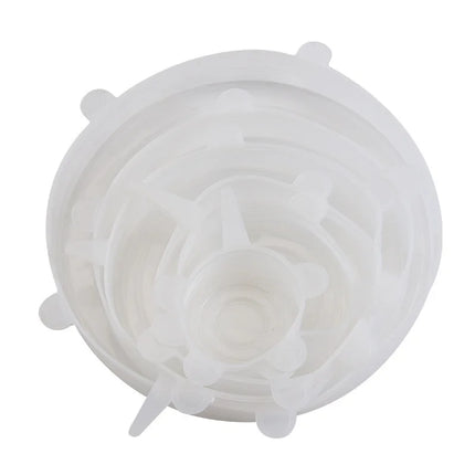 New Silicone Six-Piece Set Fresh-Keeping Cover Stretch 6-Piece Set Bowl Cover Refrigerator Microwave Sealed Fresh-Keeping Film
