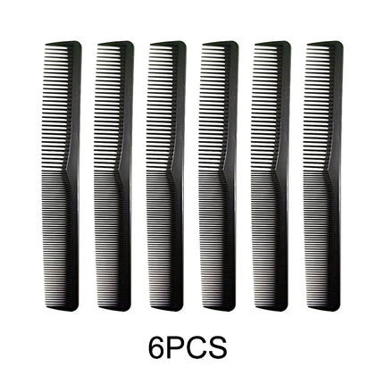 5 Pieces Carbon Fiber Wide Tooth Hair Comb Fine Cutting Styling & Trimming for Men & Women Salon And Home Use