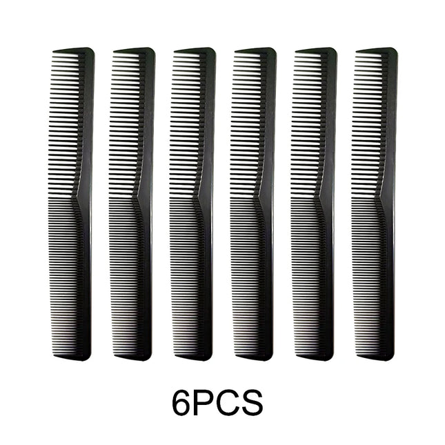 5 Pieces Carbon Fiber Wide Tooth Hair Comb Fine Cutting Styling & Trimming for Men & Women Salon And Home Use