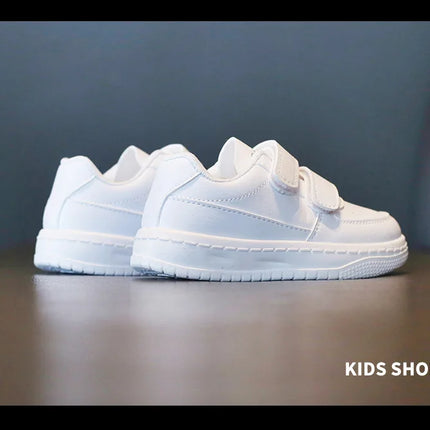 Autumn Kids White Sneakers Leisure Soft Bottom Fashion Boys Girls Sport Shoes All-match Children Trainers Non-slip Running Shoes