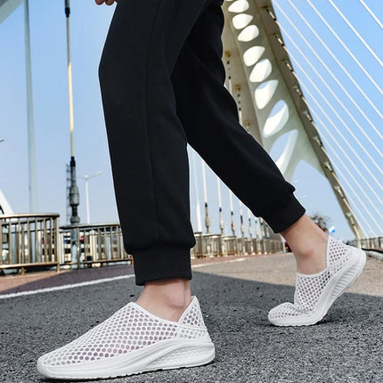 Sports shoes men's mesh breathable casual men's shoes unisex soft and comfortable couple shoes plus size flat shoes women 36-48