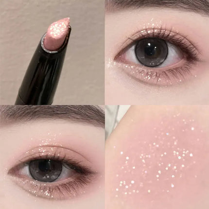 Glittering Eyeshadow Pen Face Makeup Highlighter Stick Long lasting Shiny Diamond Pink Silkworm Champagne Gold Eyeliner Gel Pen