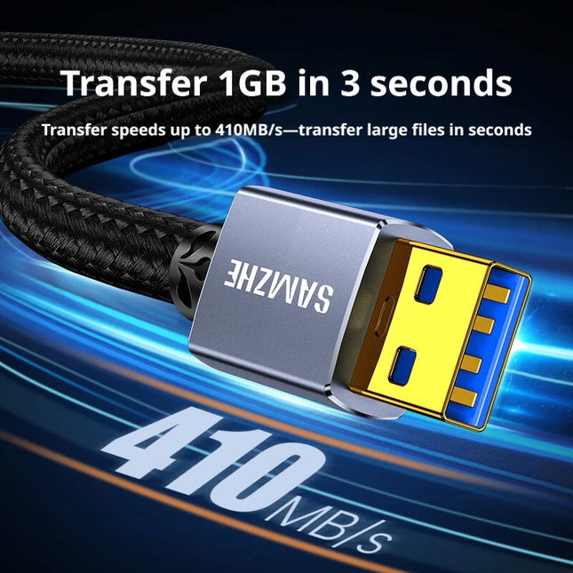 SAMZHE USB to USB 3.0 Extension Cable Male to Male Type A USB 2.0 Extend Cable For Hard Drive TV Box Laptop USB to USB Cable