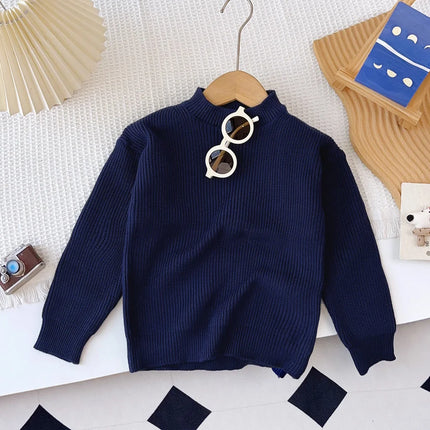 Bear Leader Autumn Kids Girls Casual Sweaters 2025 New Fashion Kids Baby Knitted Clothes Solid color Sweet Knitwear Tops 0-6Y