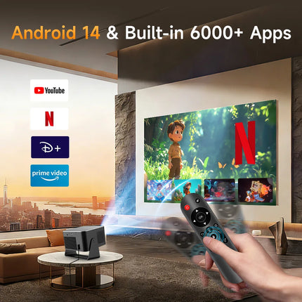Magcubic HY350Max With Voice Remote Control 900ANSI Projector Auto Focus Native 1080P 8K Wifi6 BT5.4 2+16G for Movie Outdoor