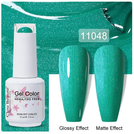 Clou Beaute 15ml Nail Gel Polish Vernis Semi Permanent UV LED Lamp Lakiery Hybrydowe Hema Free Red Nail Art Gel Lacquer Gel