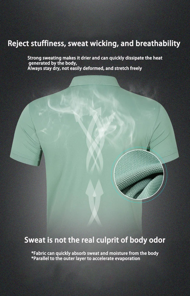 Men's POLO Shirt Solid Color Short Sleeved Top Spring Summer Team Workwear Customized Colors Choose From