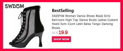DKZSYIM Latin Dance Shoes Women High Heel Silk Dance Shoes lady Soft Bottom Dance Shoes heeled 8cm Girls Salsa Ballroom Shoes