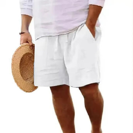 2026 New Men's Beach Pants Joggers Fashion Cotton Linen Sweatpants Casual Pants Hawaiian Vacation Loose Spring/Summer Long M-4XL