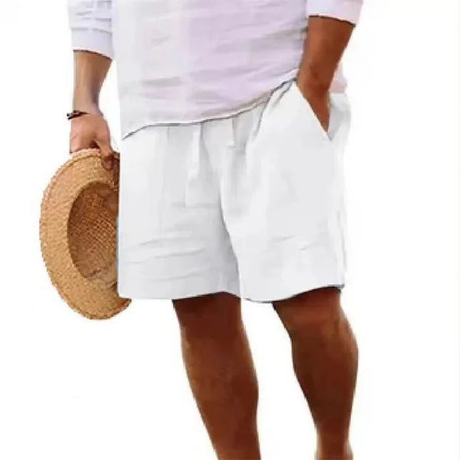 2026 New Men's Beach Pants Joggers Fashion Cotton Linen Sweatpants Casual Pants Hawaiian Vacation Loose Spring/Summer Long M-4XL