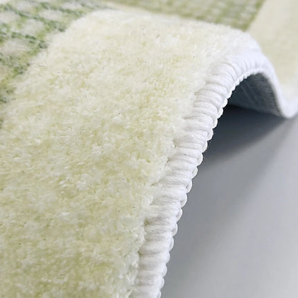 Fresh Style Living Room Decoration Green Carpet Thicken Plush Rugs for Bedroom Irregular Shapes Rugs for Bedroom Fluffy Soft Rug