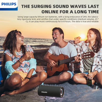 Philips TAS3150 Outdoor Wireless Speaker Multifunctional Waterproof 3600mAh High Sound Quality Portable Subwoofer For Camping
