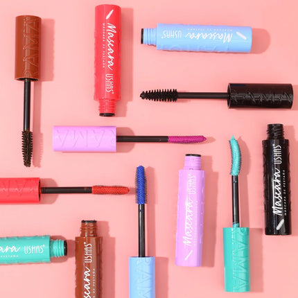 Colorful Silk Mascara Blue Red Black Cream Lengthening Waterproof Long Lasting Colored Thickening Curling Mascara Makeup