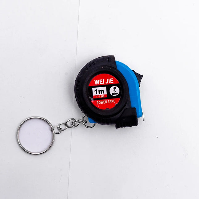 Mini Power Tape Measure Keychain Universal Pull Ruler Metric Tape Measure Retractable 1m Measuring Tape Meter Inch Tailor Tool