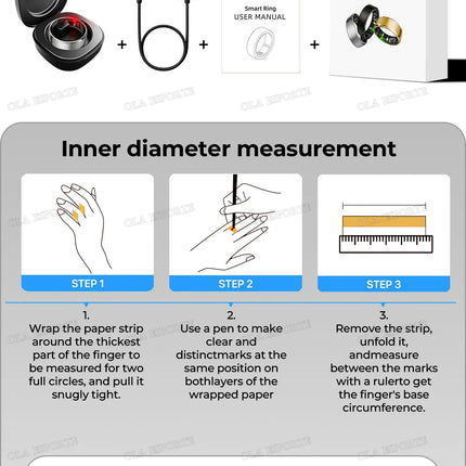 New R09 Smart Ring Men Women with Charging Case,Heart Rate Blood Oxygen,Skin Temperature Monitor,5ATM Waterproof For Android IOS