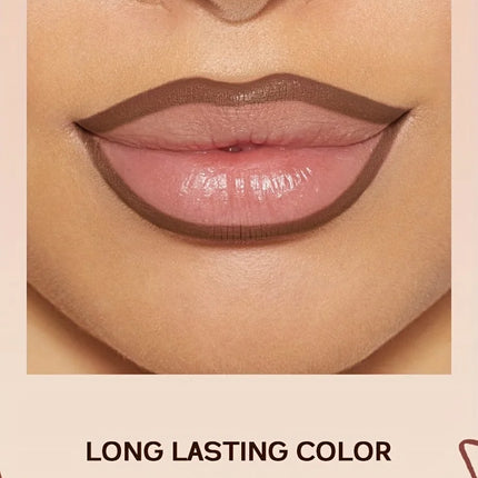 Pudaier Lip Contour 2.0 Matte Lip Liner Pencil Waterproof Long Lasting Easy Coloring With Built In Sharpener