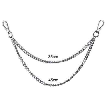 Waist Key Chain Wallet Jeans Hip-hop Pants Belt Chains Metal Punk Rock Layered Chain Keychains For Men Women Jewelry Accessories