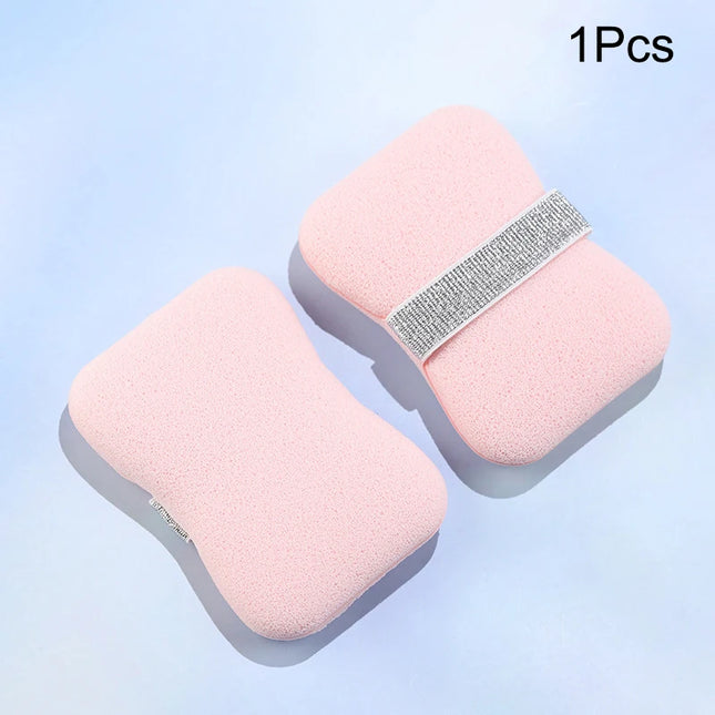 1Pc Bath Sponge Face Wash 2-in-1 Soap Bag Soft Clean Puff Reusable Makeup Remover Exfoliating Pads For Daily Cleansing Skin Care