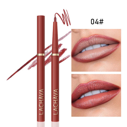 Long-lasting Waterproof Matte Nude Lip Liner - High Pigmentation, Retractable, Smooth Application, Natural Look