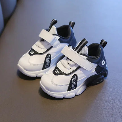 Size 20-31 Children Wear-resistant Casual Sports Shoes Baby Anti-slip Toddler Shoes Girls Boys Kids Soft Bottom Running Sneakers