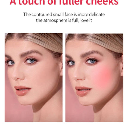 4pcs Matte expansion color, natural nude makeup, lips and cheeks, transparent jelly, powder blusher stick, powder blusher cream