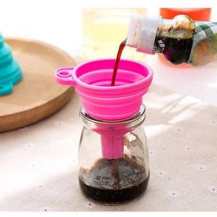 4 Piece Food Grade Silicone Funnel Set,Collapsible Kitchen Gadgets Accessories,,For Filling Water Bottles,Liquid Transfer