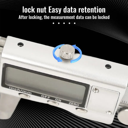 6-Inch/150mm Digital Vernier Caliper - Stainless Steel Electronic Micrometer with Depth Gauge, Precision Measuring Tool for Home