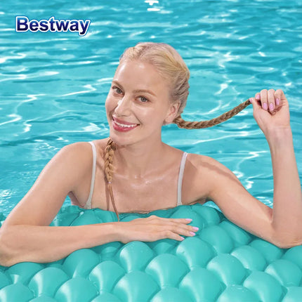 Bestway44020 Inflatable Air Cushion, Pool Floating Air Cushion, Wave Cushion Pool Float with Head Pillow
