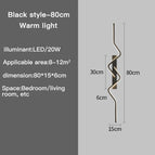 80CM BLACK / Warm White (2700-3500K)