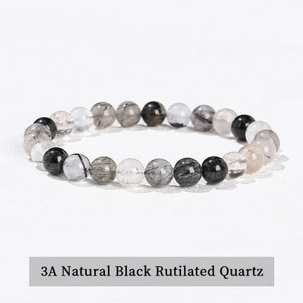 JD 6 8 10mm Natural Stone Beaded Bracelet Obsidian Fluorite Quartz Jasper Healing Beads Bangles Women Men Stretch Yoga Jewelry