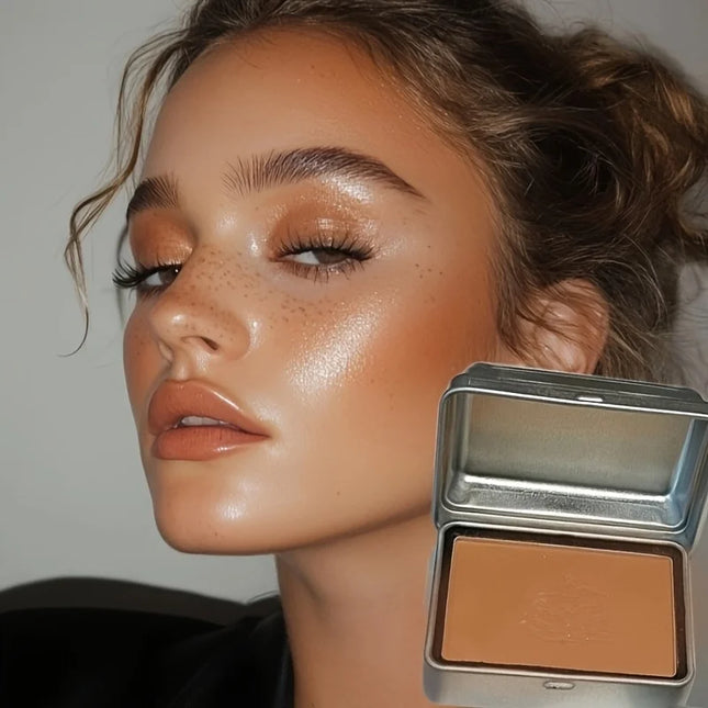 Herorange 6-Color Tinplate Blush Palette, Matte and Shimmer, Low Saturation, Waterproof and Long-Lasting, Easy to Apply