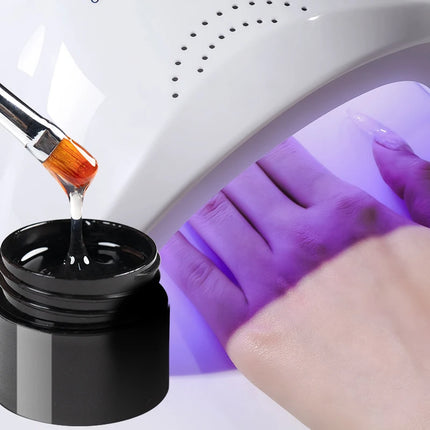 AWStorG 5 in 1 Glue Gel Reinforcement Gel No Wipe Top Coat Nail Art  Soak Off UV Gel Varnish 3D Chrome Design Super Diamond Gel