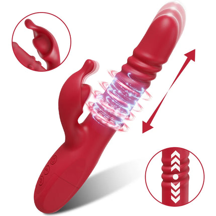 Rabbit VIbrator for Women Thrusting G-Spot Vagina Vibrator Female Masturbator Vibrating Clitoris Stimulator Sex Toy for Women