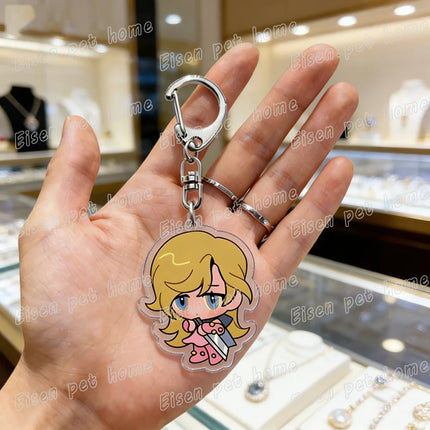 Cartoon Anime Chibi Keychain Accessories Bag Charms Keyrings Jewelry Fans Freinds Game Lovers Gifts