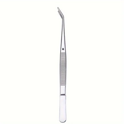 1/2/5pcs Stainless Steel Multi-Purpose Tweezers Perfect For Nail Art, Dental Crystals Cotton Picking,Dental Oral Mirror Care Kit