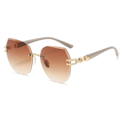 New Model Frameless Sunglasses - Best-selling Large Frame Trendy Street Photography Unframed Sunglasses