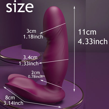 Three motors Wearable Vibrator and 360° Rotating Masturbator, Vibrator Adult Toys Anal Plug 10 mode Clitoris Vibrator For Women