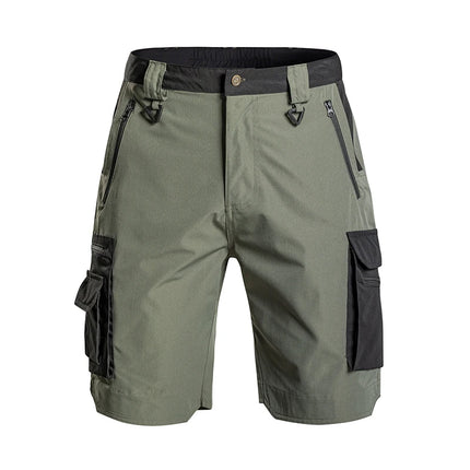 3-2-1Pcs Outdoor Training Work Shorts Men Multi-Pocket Tactical Cargo Pants Summer Thin Waterproof Quick Dry Climbing Shorts