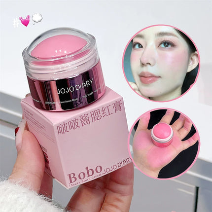 Creamy Pink Red Blush Stick Soft Face Blusher Cream Korean Makeup Peach Cheek Tint Brightening Apricot Contouring Rouge Cosmetic