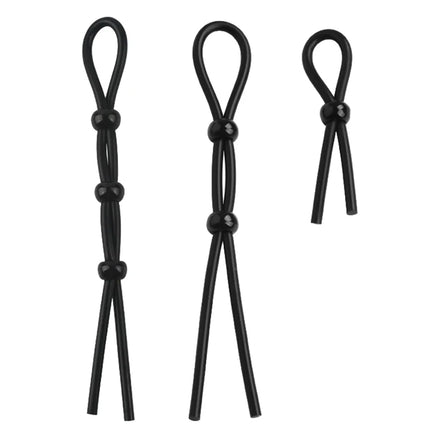 Adjustable Colorful Ejaculation Delay Erection Rings Rope Binding Ball Stretcher Sperm Penis Ring Male Lock Rope Adult Sex Toys