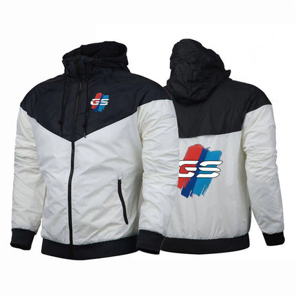 2025 Spring And Autumn Man's GS Adventure Motorcycle Logo Print Color Blocking Eye Catching Coat Windproof Waterproof Jacket