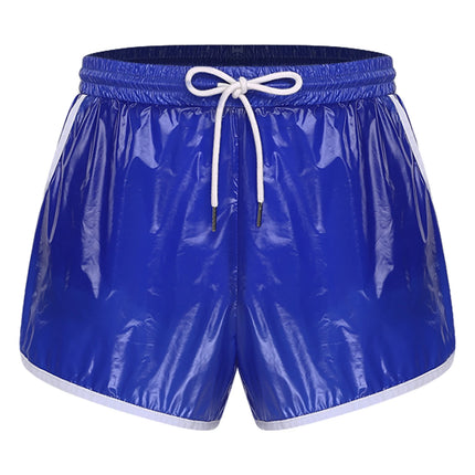 Mens Swimsuit Drawstring Seams Swim Shorts with Pockets Waterpoof Swimming Trunks Shorts Elastic Waistband Swimming Bathing Suit
