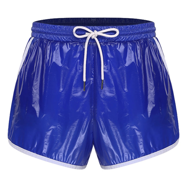 Mens Swimsuit Drawstring Seams Swim Shorts with Pockets Waterpoof Swimming Trunks Shorts Elastic Waistband Swimming Bathing Suit