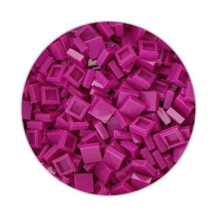 200/330/660pcs MOC Pixel Particles Plate Smooth 1x1 DIY Building Blocks Flat Square Bricks Halloween Christmas Children Toy 3070