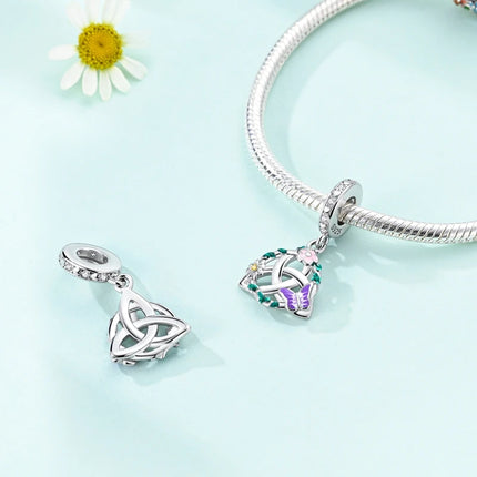 Spring Charms Beads Pendant 925 Sterling Silver Flower Butterfly Dragonfly Mushroom Charms Fit Bracelet Woman Man DIY Jewelry